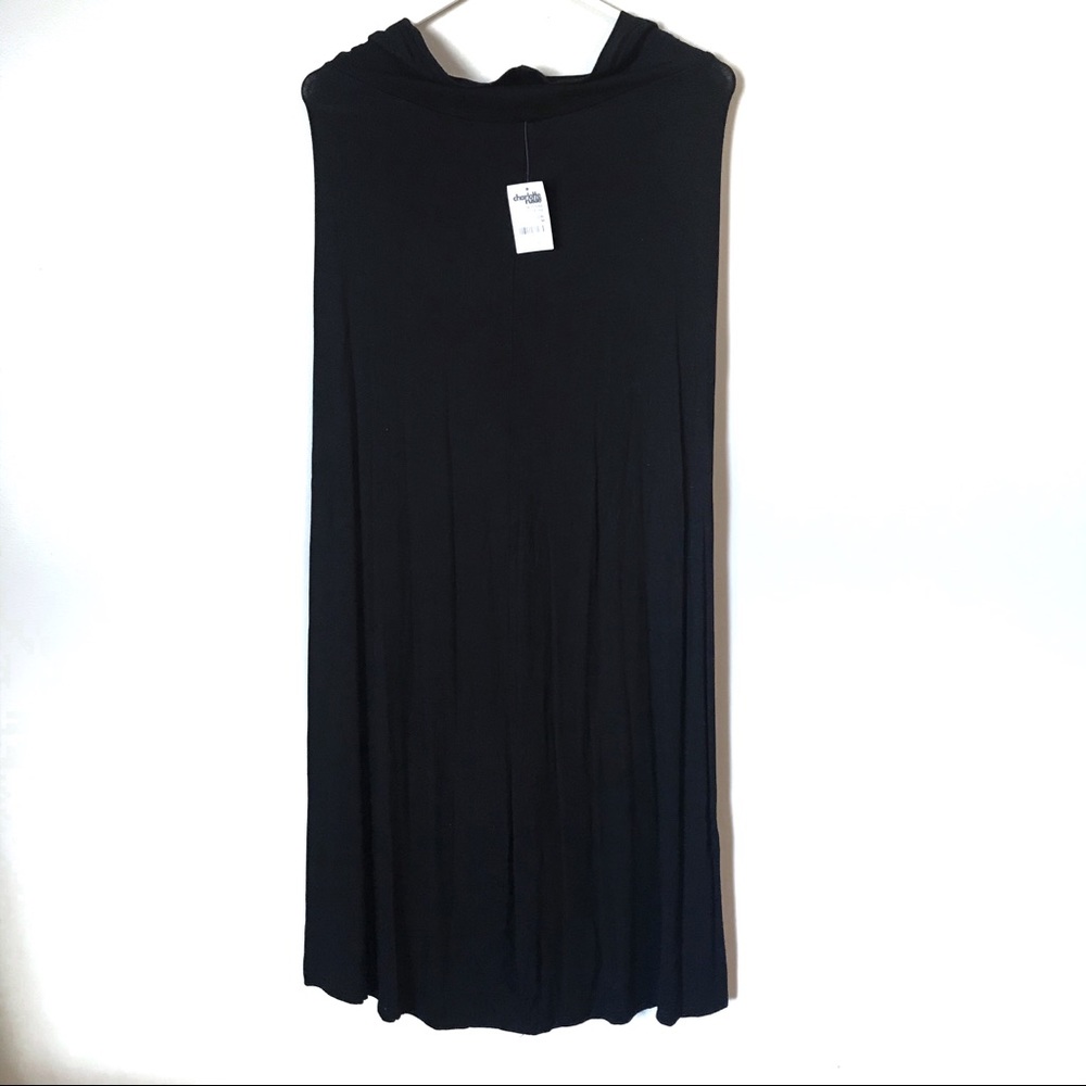 NWT Charlotte Russe Black Maxi Skirt
